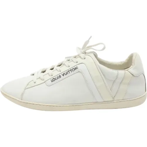 Pre-owned Leather sneakers , male, Sizes: 8 1/2 UK - Louis Vuitton Vintage - Modalova