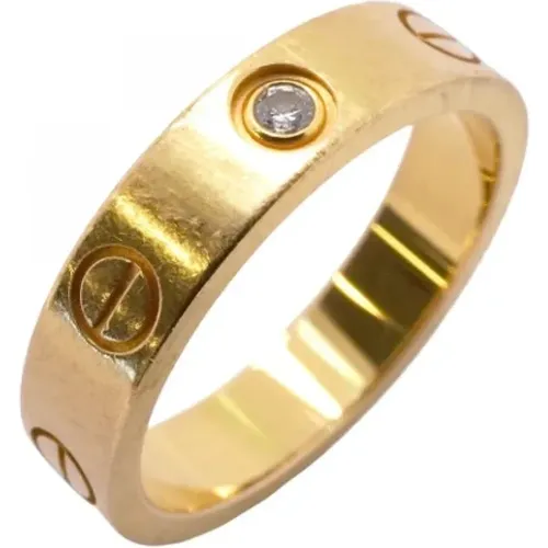 Pre-owned Jewellery, female, , Size: ONE SIZE Pre-owned Gold rings - Cartier Vintage - Modalova