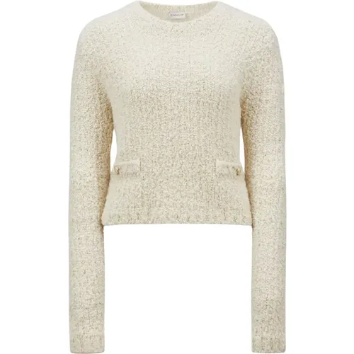 Lässiger Crew Neck Pullover , Damen, Größe: XS - Moncler - Modalova