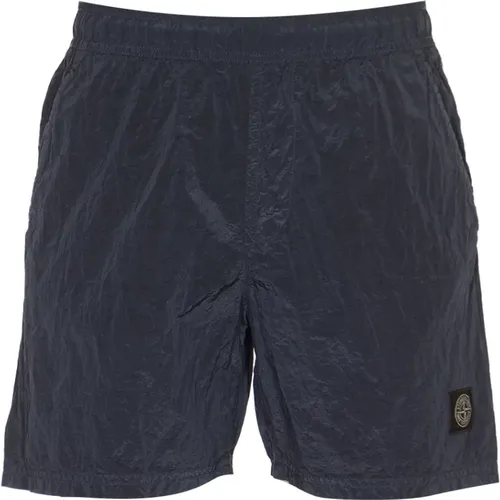 Blaue Shorts für Männer , Herren, Größe: L - Stone Island - Modalova