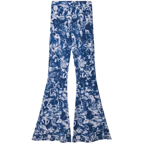 Animal Forest Print Trousers , female, Sizes: XS, M - Stella Mccartney - Modalova