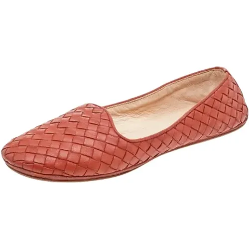 Pre-owned Leather flats , female, Sizes: 4 UK - Bottega Veneta Vintage - Modalova