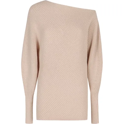 Gerippter One-Shoulder Sweater , Damen, Größe: M - Philosophy di Lorenzo Serafini - Modalova