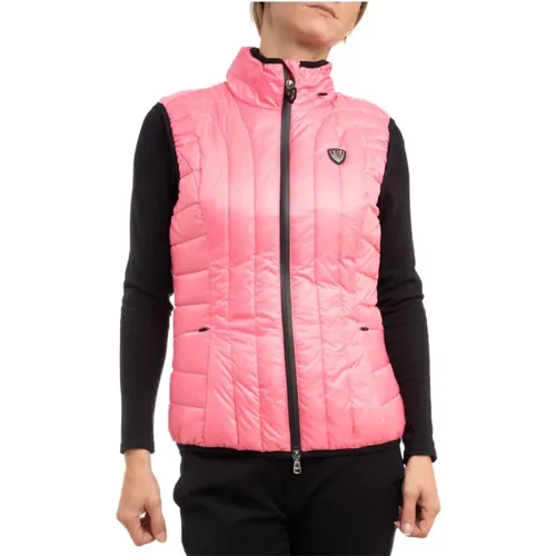 Quilted Vest with Logo Patch , female, Sizes: S - Emporio Armani EA7 - Modalova