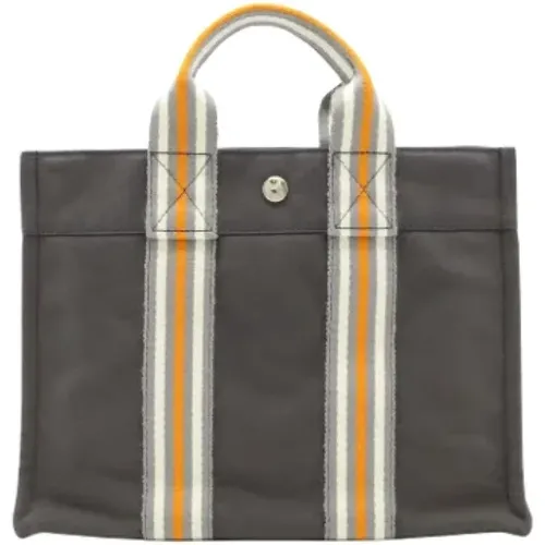 Pre-owned Tote Bags, female, , Size: ONE SIZE Pre-owned Canvas handbags - Hermès Vintage - Modalova