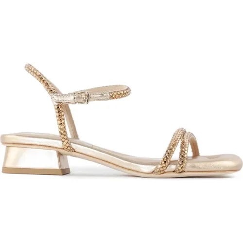 Golden Crystal Sandals , female, Sizes: 4 UK, 6 UK - Ash - Modalova
