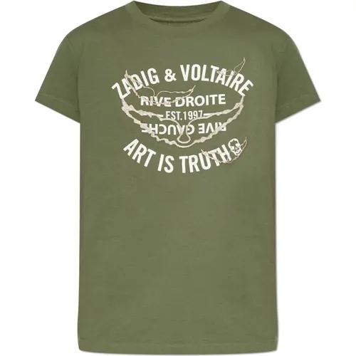 T-Shirt mit Druck , Damen, Größe: M - Zadig & Voltaire - Modalova