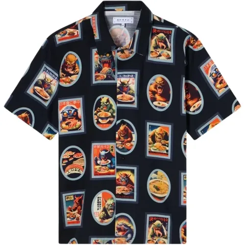 Short Sleeve Shirts, male, , Size: L Hara Hachi Bu Shirt SS - Edwin - Modalova