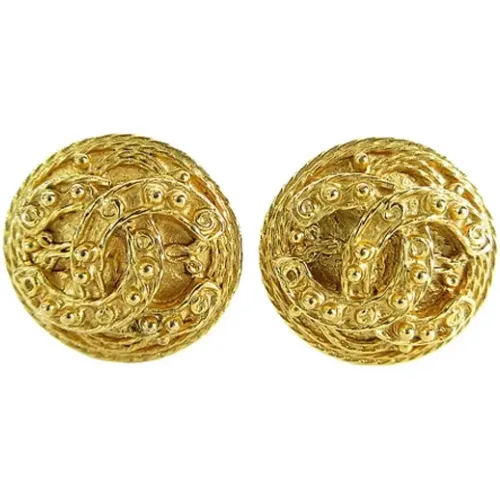 Pre-owned Jewellery, female, , Size: ONE SIZE Pre-owned Metal earrings - Chanel Vintage - Modalova