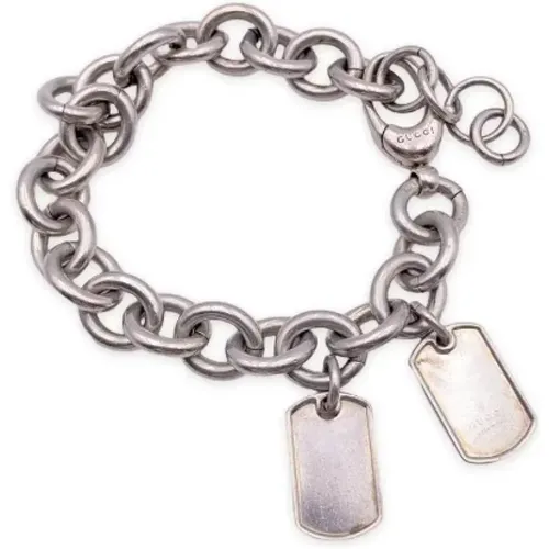 Pre-owned Jewellery, female, , Size: ONE SIZE Pre-owned Silver bracelets - Gucci Vintage - Modalova