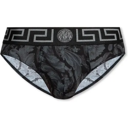 Bottoms, male, , Size: 2XL Cotton briefs - Versace - Modalova