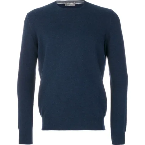 Luxuriöses Cashmere Crew-Neck Strickwaren , Herren, Größe: 3XL - Barba - Modalova