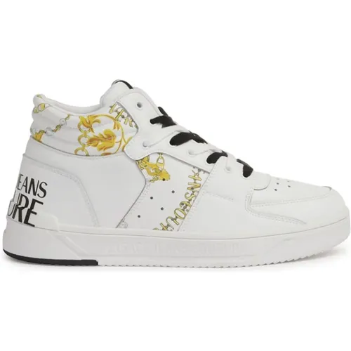 Weiße Sneakers für Männer Aw24 , Herren, Größe: 43 EU - Versace Jeans Couture - Modalova