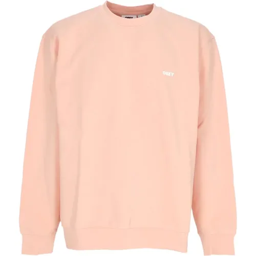 Leichter Crewneck Sweatshirt Bold Box Fit , Herren, Größe: XS - Obey - Modalova