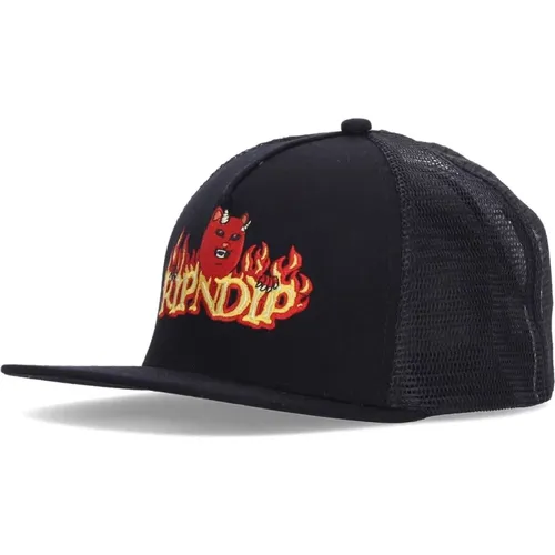 Caps, male, , Size: ONE SIZE Devil Work Trucker Hat Cap - Ripndip - Modalova