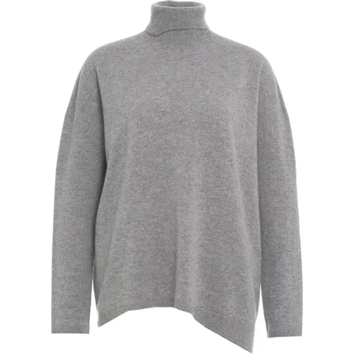 Luxurious Cashmere Turtleneck Sweater Grey , female, Sizes: S - MVM - Modalova