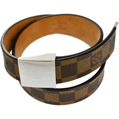 Pre-owned Canvas belts , female, Sizes: ONE SIZE - Louis Vuitton Vintage - Modalova