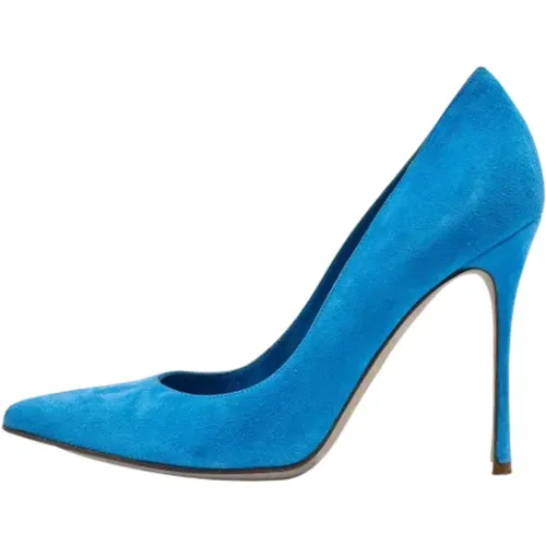 Pre-owned Pumps, female, , Size: 6 1/2 US Pre-owned Suede heels - Sergio Rossi Pre-owned - Modalova