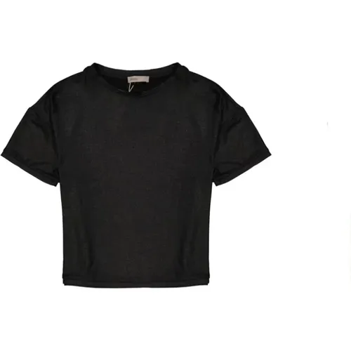 T-Shirts, female, , Size: XS Elastane T-Shirt - Herno - Modalova