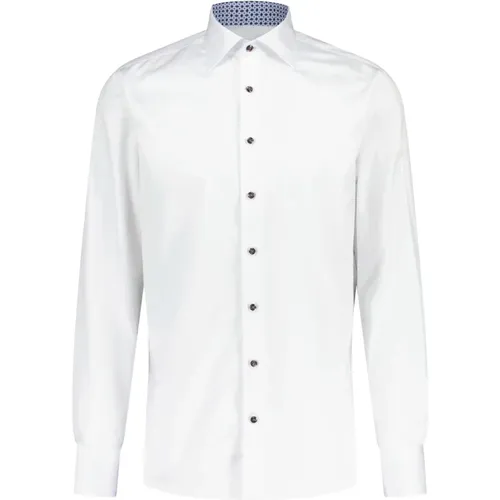 Double Cotton Fitted Shirt , male, Sizes: 3XL, 2XL - Stenströms - Modalova