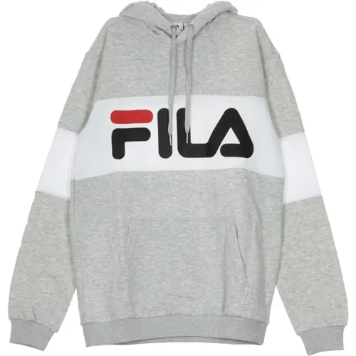 Hoodies, male, , Size: L Blocked Hoodie Light - Fila - Modalova