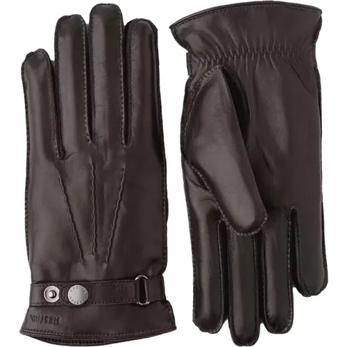 Handsewn Leather Glove for Men , male, Sizes: 10 IN, 10 1/2 IN - Hestra - Modalova