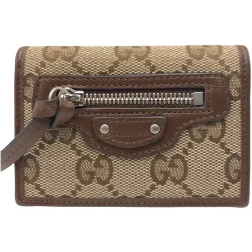 Pre-owned Wallets, female, , Size: ONE SIZE Pre-owned Canvas wallets - Gucci Vintage - Modalova