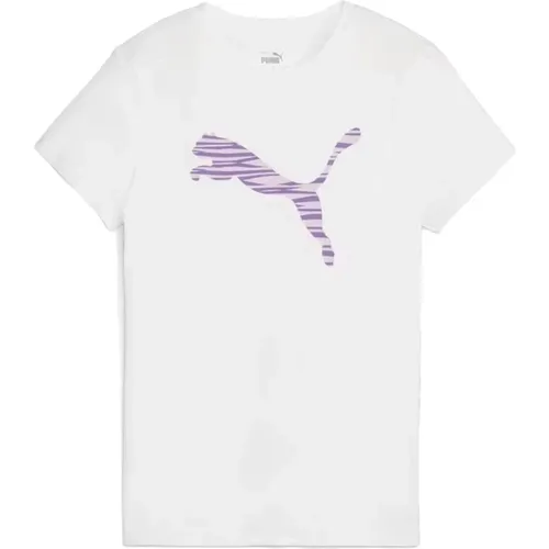 Ess+ Logo Lab T-shirt , Damen, Größe: L - Puma - Modalova