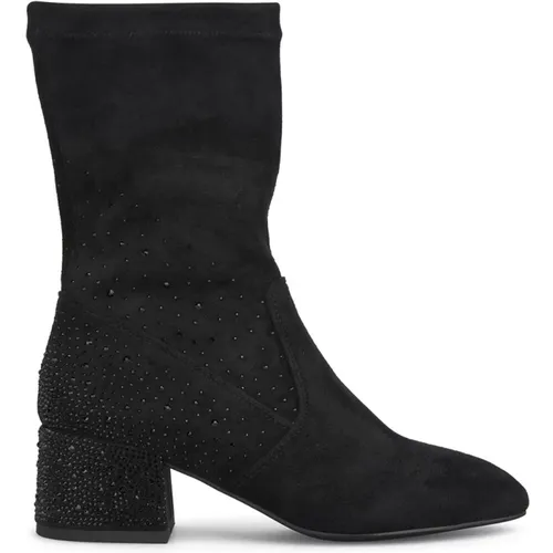 Stiefelette mit Absatz und Details , Damen, Größe: 38 EU - Alma en Pena - Modalova