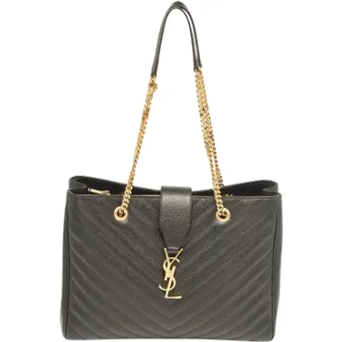 Pre-owned Leather totes , female, Sizes: ONE SIZE - Yves Saint Laurent Vintage - Modalova