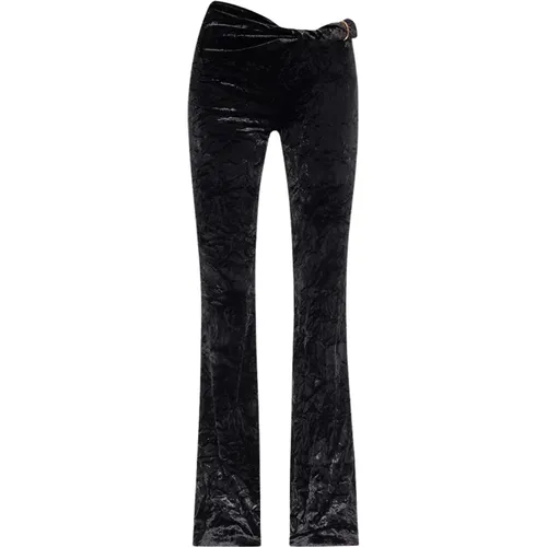 Velour trousers , female, Sizes: XS, 2XS - Versace - Modalova