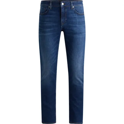 Delaware Slim Jeans in dunklem blauem Denim - Hugo Boss - Modalova