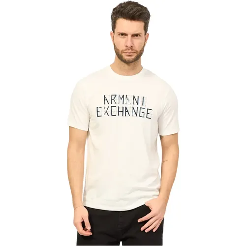 T-Shirts , male, Sizes: M, L, XL - Armani Exchange - Modalova