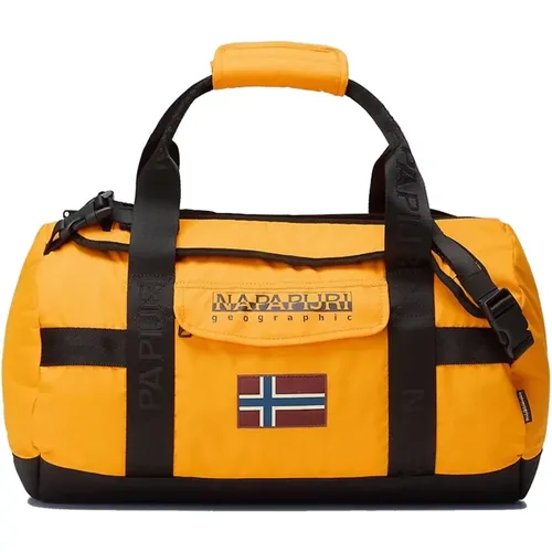 Weekend Bags, male, , Size: ONE SIZE Versatile Travel Bag with Waterproof Fabric - Napapijri - Modalova