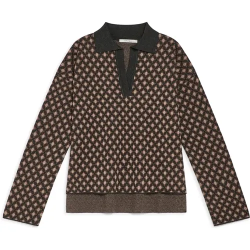 Lucky Pois Jacquard Sweater , Damen, Größe: XL - MALIPARMI - Modalova