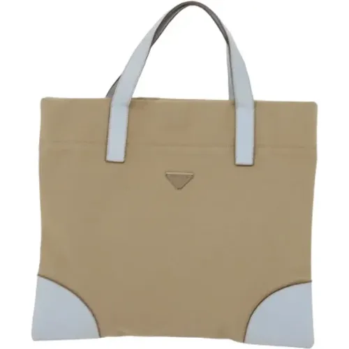 Pre-owned Tote Bags, female, , Size: ONE SIZE Pre-owned Canvas prada-bags - Prada Vintage - Modalova