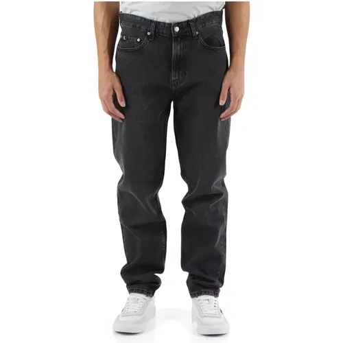 Regular Taper Jeans Fünf Taschen , Herren, Größe: W30 - Calvin Klein Jeans - Modalova