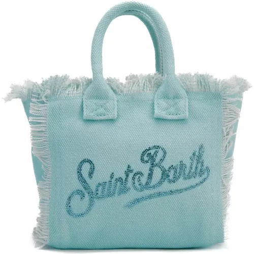 Clear Canvas Mini Shopper Bag , female, Sizes: ONE SIZE - MC2 Saint Barth - Modalova