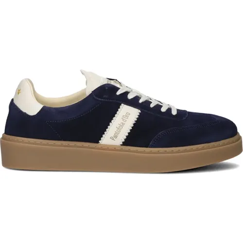 Niedrige Wildleder-Sneakers Argentario Stilvoll , Herren, Größe: 42 EU - Pantofola D'Oro - Modalova