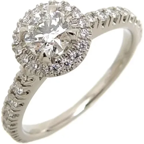 Pre-owned Platinum rings , female, Sizes: ONE SIZE - Cartier Vintage - Modalova