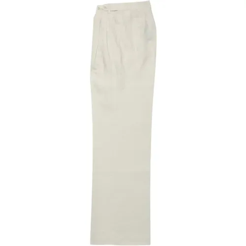 Linen Pleated Wide Leg Pants , Damen, Größe: 3XS - Brooks Brothers - Modalova