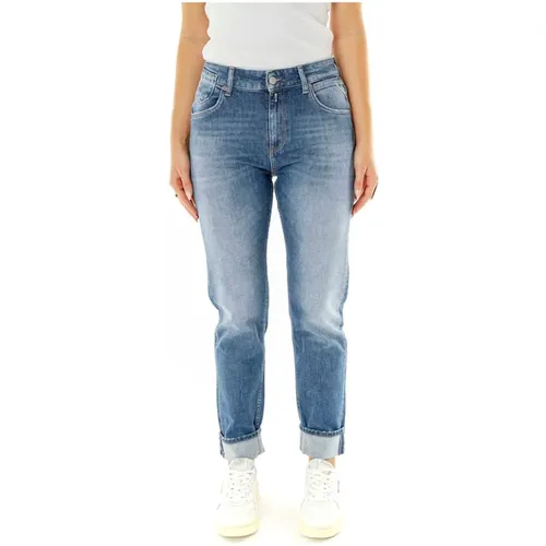 Slim Boyfriend Mid Waist Jeans - Replay - Modalova