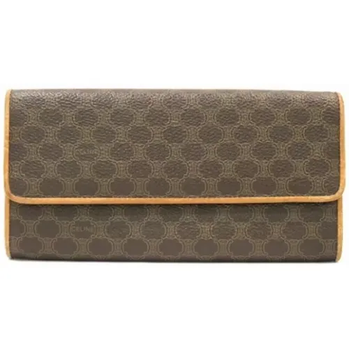 Pre-owned Wallets, unisex, , Size: ONE SIZE Pre-owned Leather wallets - Celine Vintage - Modalova