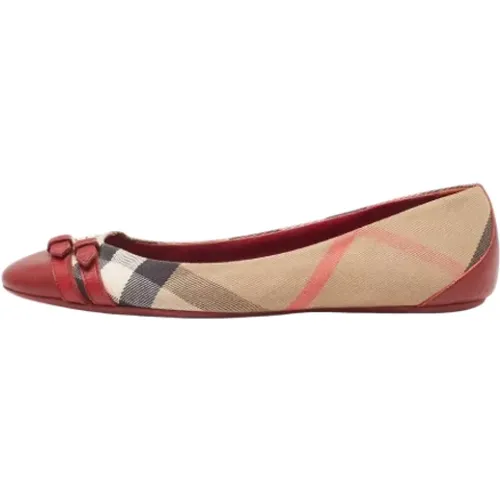 Pre-owned Canvas flats , female, Sizes: 7 UK - Burberry Vintage - Modalova