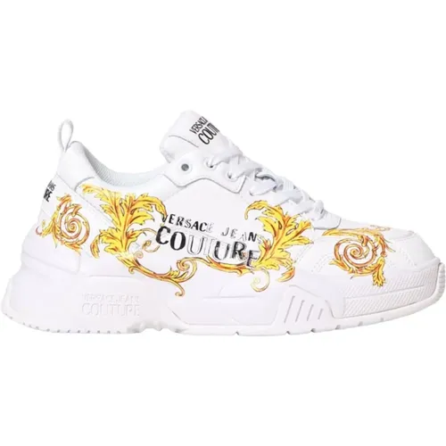 Sneakers, female, , Size: 9 US Women's Low Top Stargaze Sneakers - Versace Jeans Couture - Modalova