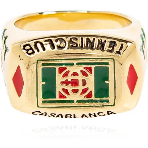 Rings, unisex, , Size: XL Brass ring - Casablanca - Modalova