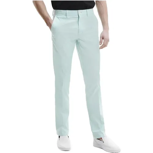 Mens Cotton Logo Trousers , male, Sizes: W30 - Tommy Hilfiger - Modalova