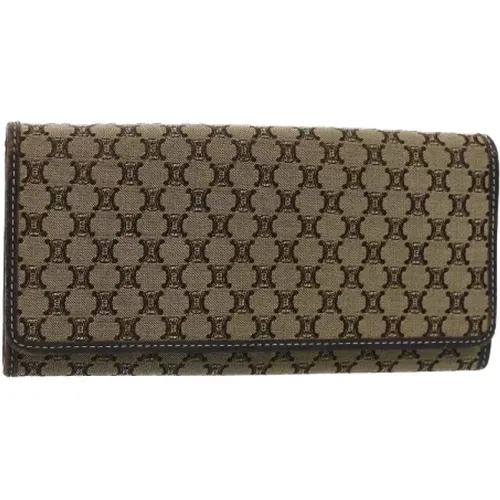 Pre-owned Wallets, female, , Size: ONE SIZE Pre-owned Canvas wallets - Celine Vintage - Modalova