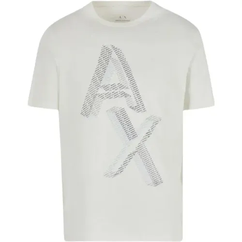 Logo Brust T-shirt , Herren, Größe: XL - Armani Exchange - Modalova