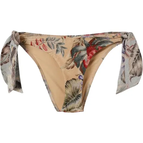 Bikinis, female, , Size: S Floral Print Tie-Side Bikini Bottom - Zimmermann - Modalova